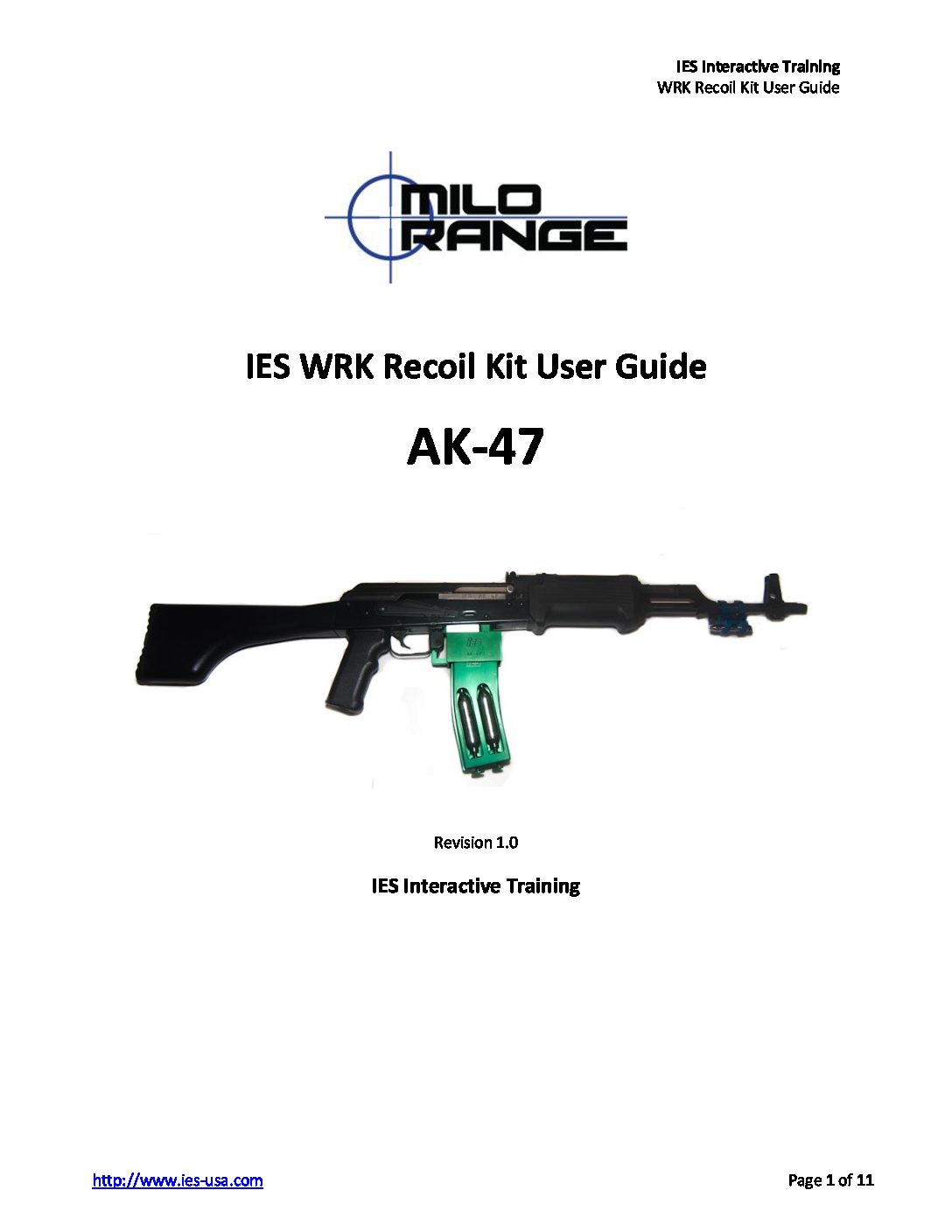 AK-47 WRK Recoil Kit User Guide