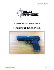 HK P30L Recoil Kit User Guide