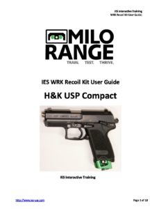 H&K USP Compact WRK Recoil Kit User Guide