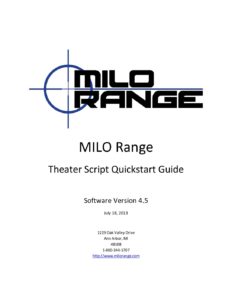 MILO Range Theater Script Tutorial & Tips