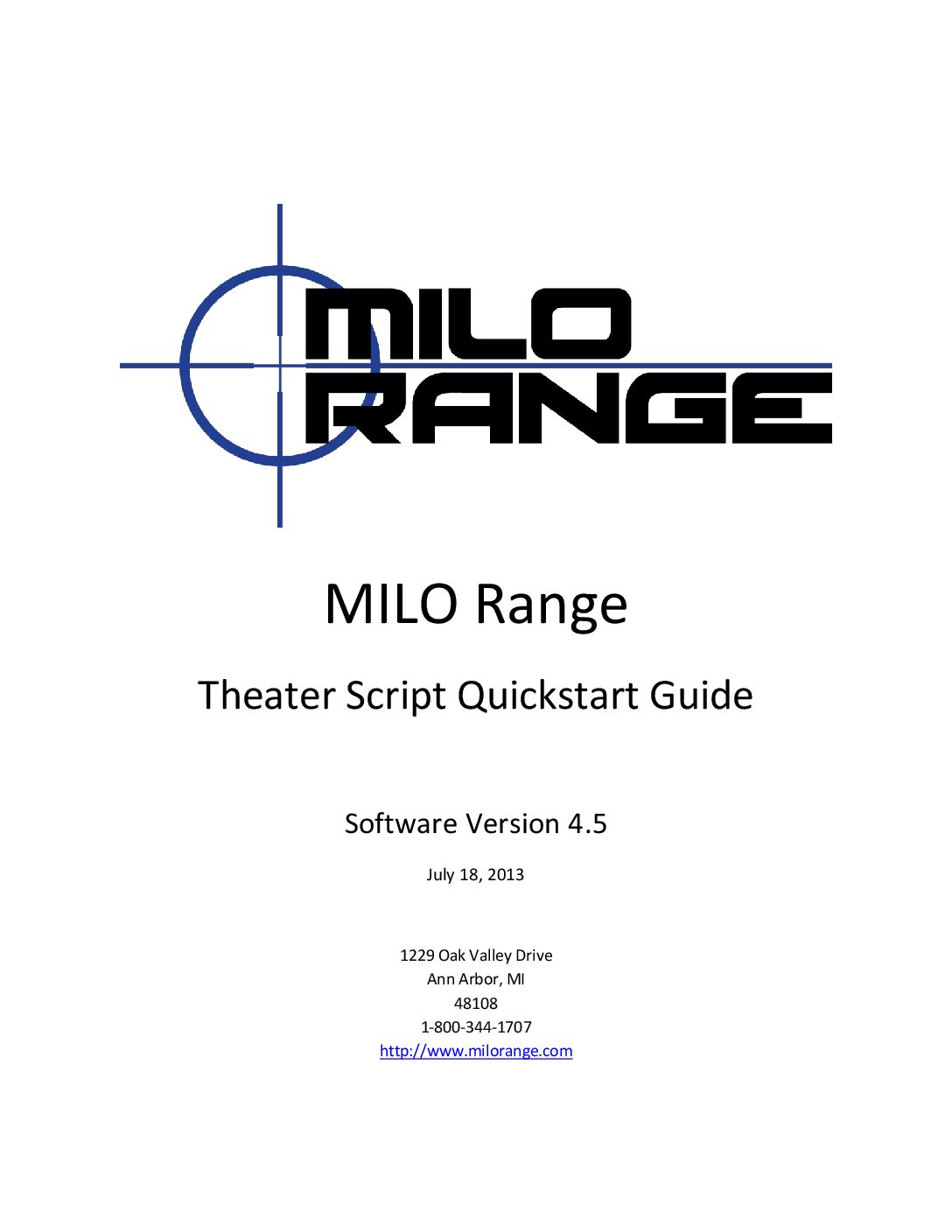 MILO Range Theater Script Tutorial & Tips