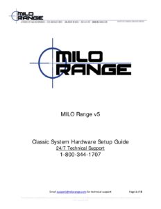 MILO Range v5 Classic System Setup Guide