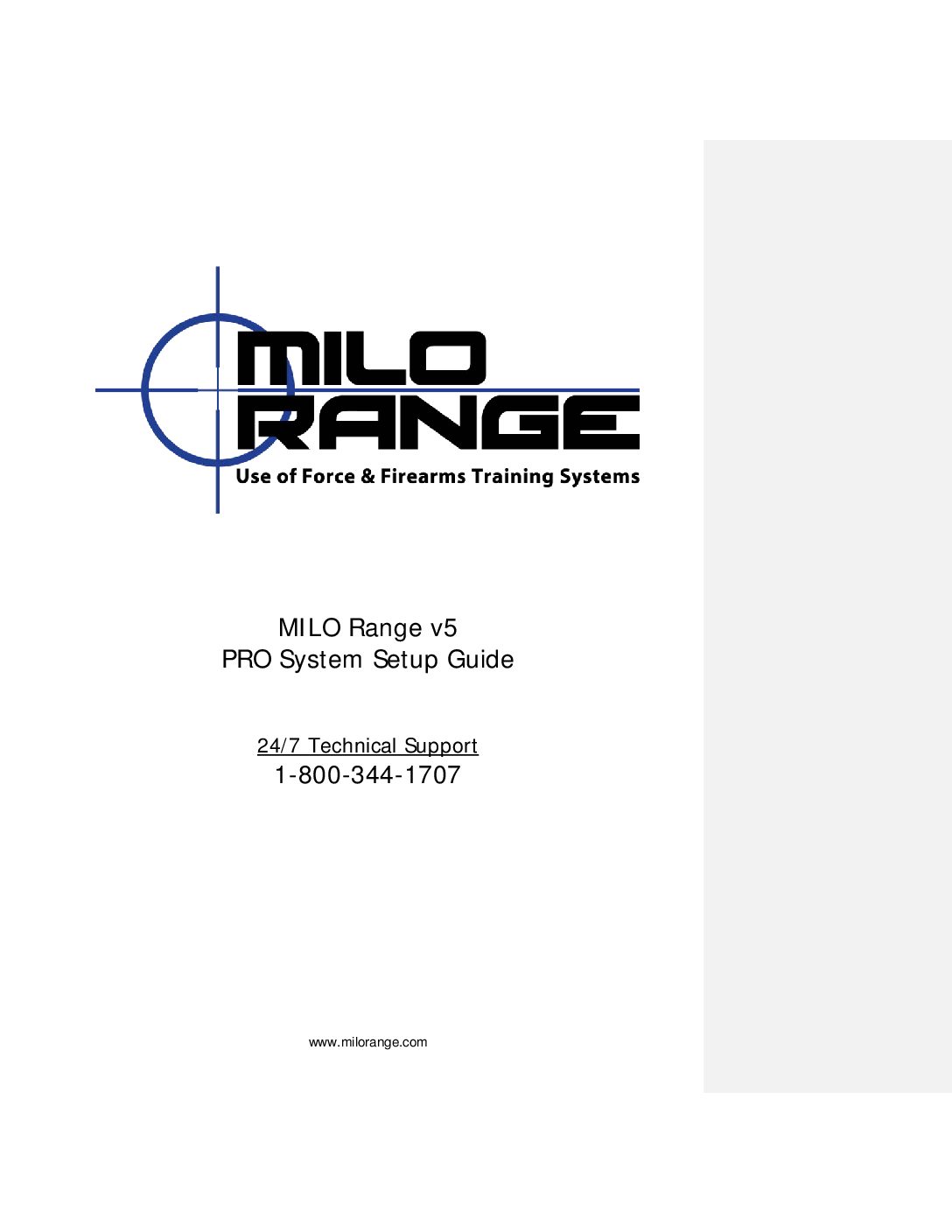 MILO Range v5 – PRO System Setup Guide