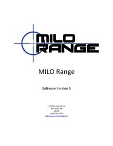 MILO Range v5 – Software User Manual V2