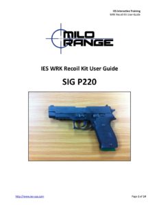 SIG P220 Recoil Kit User Guide