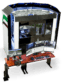 Photo showing closed cab rail unit and accompanying instructor operator station desk