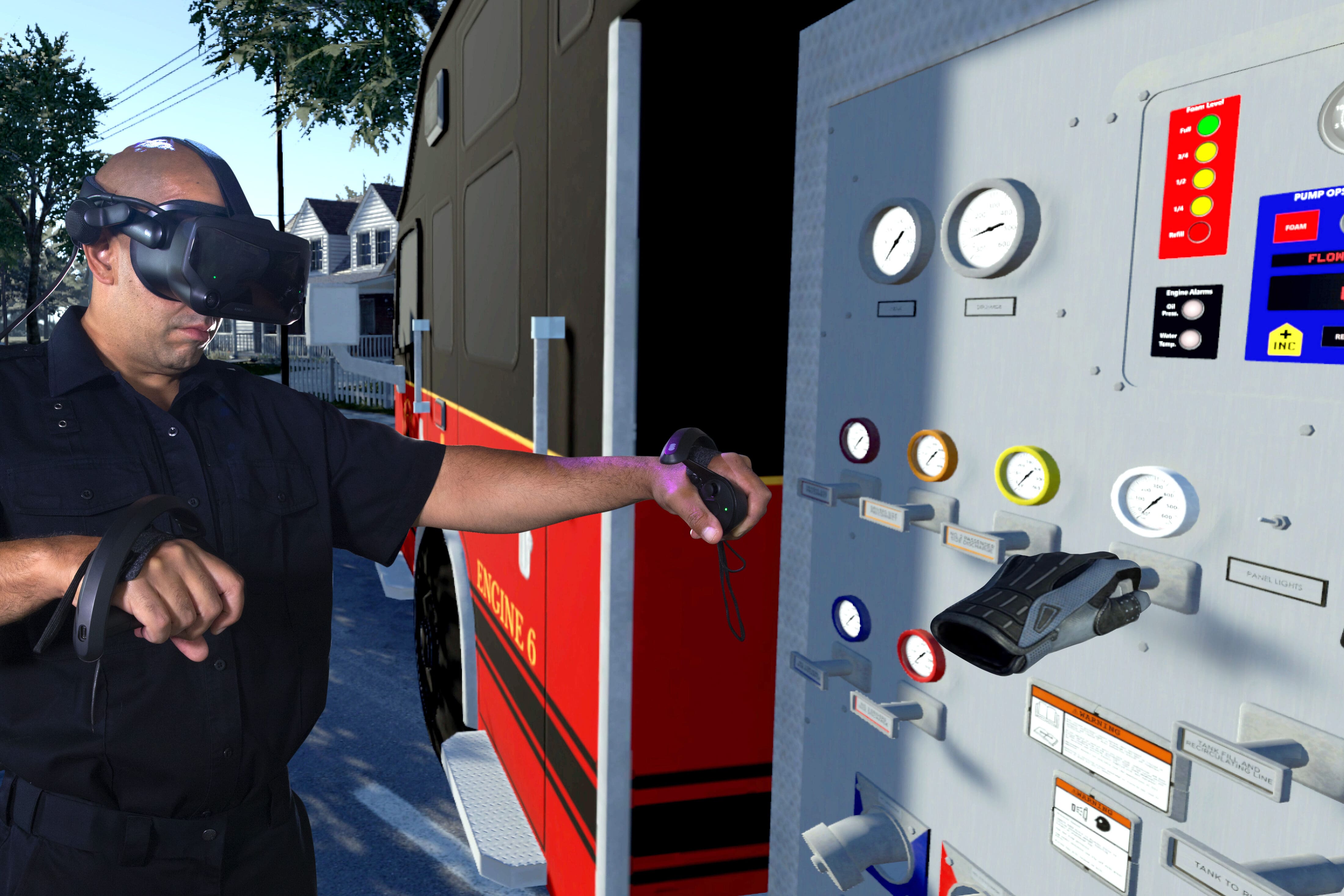 Fire Command Simulation Pump Ops On-Scene - Fire Pump VR Simulator
