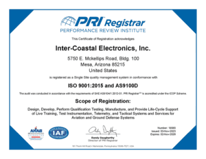 ICE AS9100 CERT 2023