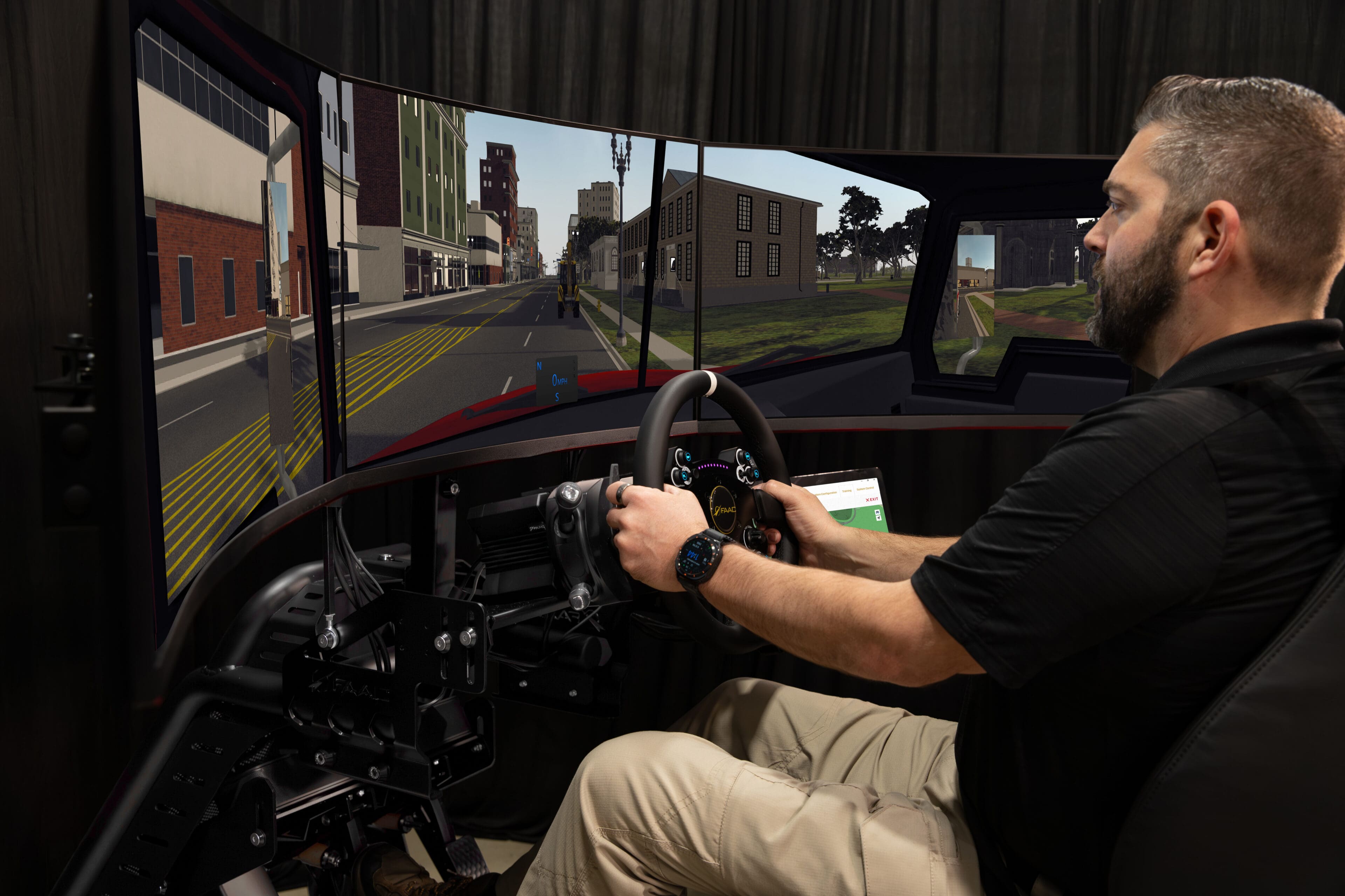 Fire Engine Driving Simulation Training ER-500 Fire Driving Simulator | FAAC